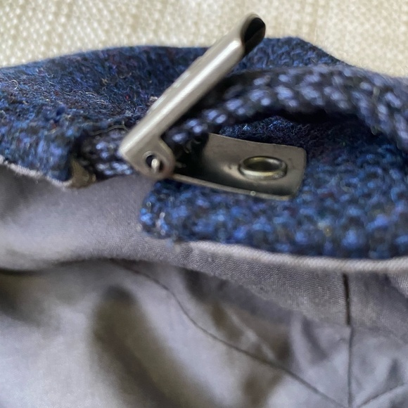 Penguin Mens Dark Blue Wool Tweed Newsboy Golf Casual Cap Hat - Picture 10 of 13